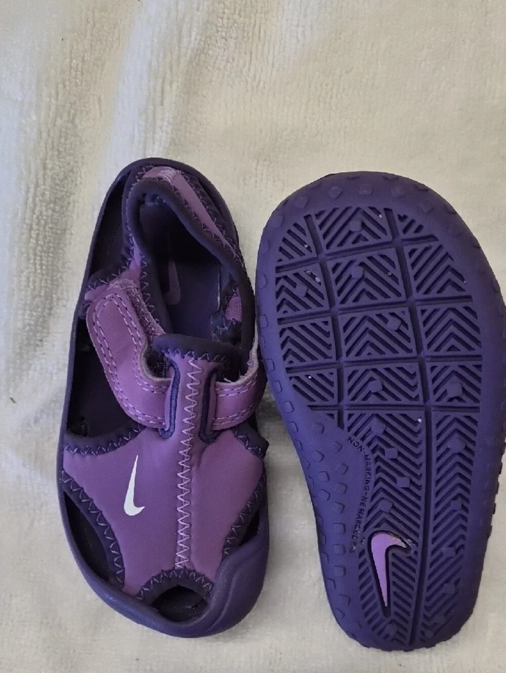 Nike Kids Purple Velcro Sport Sandals
